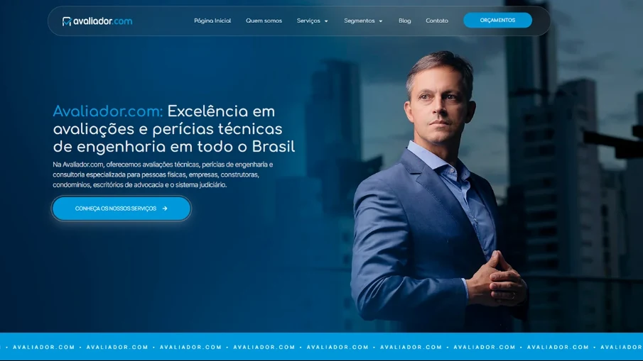 Site profissional desenvolvido pela RG Marketing Brasil